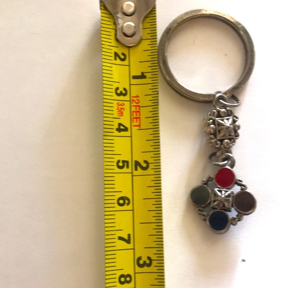 HAND MADE BLING FOR YOUR BAG ZIPPER OR KEYCHAIN SET OF 3 2 SILVERTONE 1GOLDTONE - Picture 5 of 6